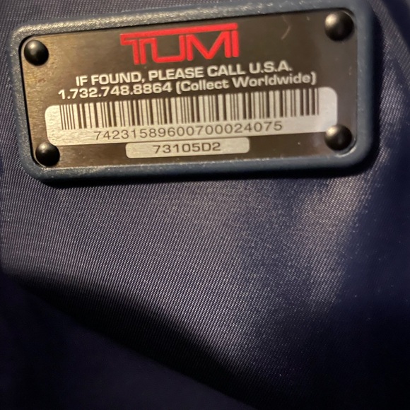 TUMI Black Tote Satchel Bag Double Handle Handbag w Key Lock - Picture 10 of 16